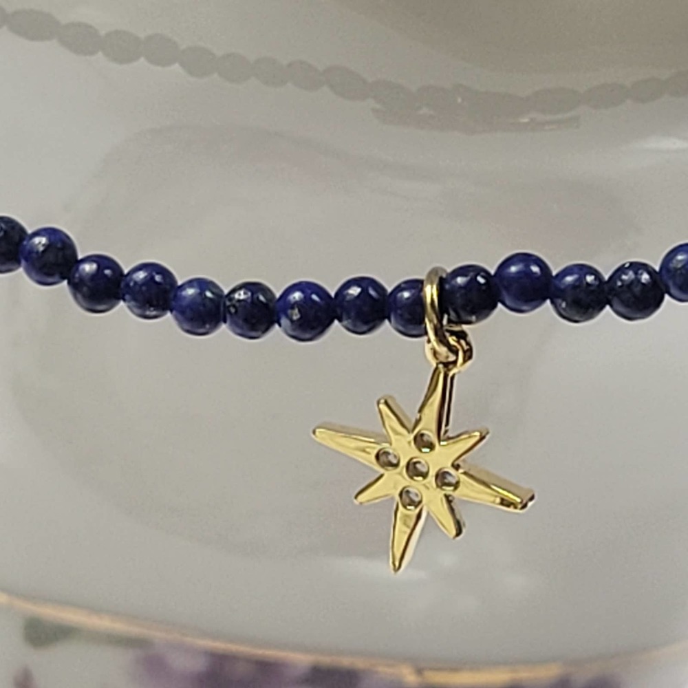 Lapis Star Beaded Charm Bracelet Blue Macys